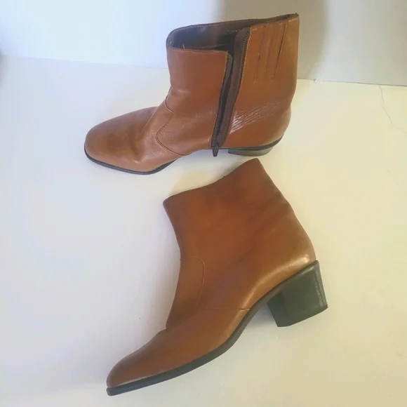 Shelby soft leather ankle brown boots Size 10 - Picture 2 of 8